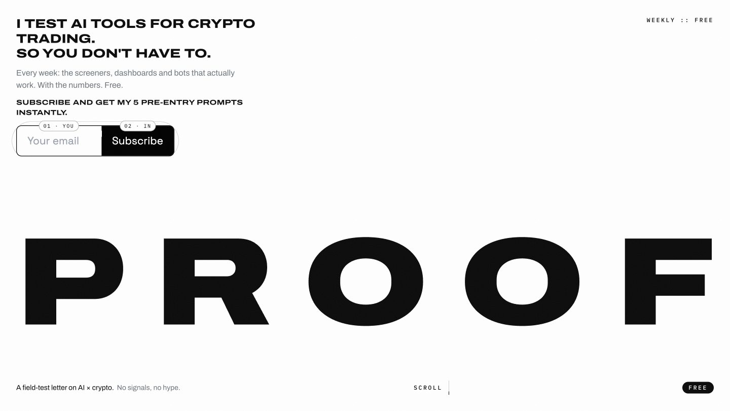 Proof of Tools